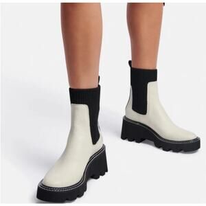 DV by Dolce Vita Brody Ankle Boot White & Black SZ 8